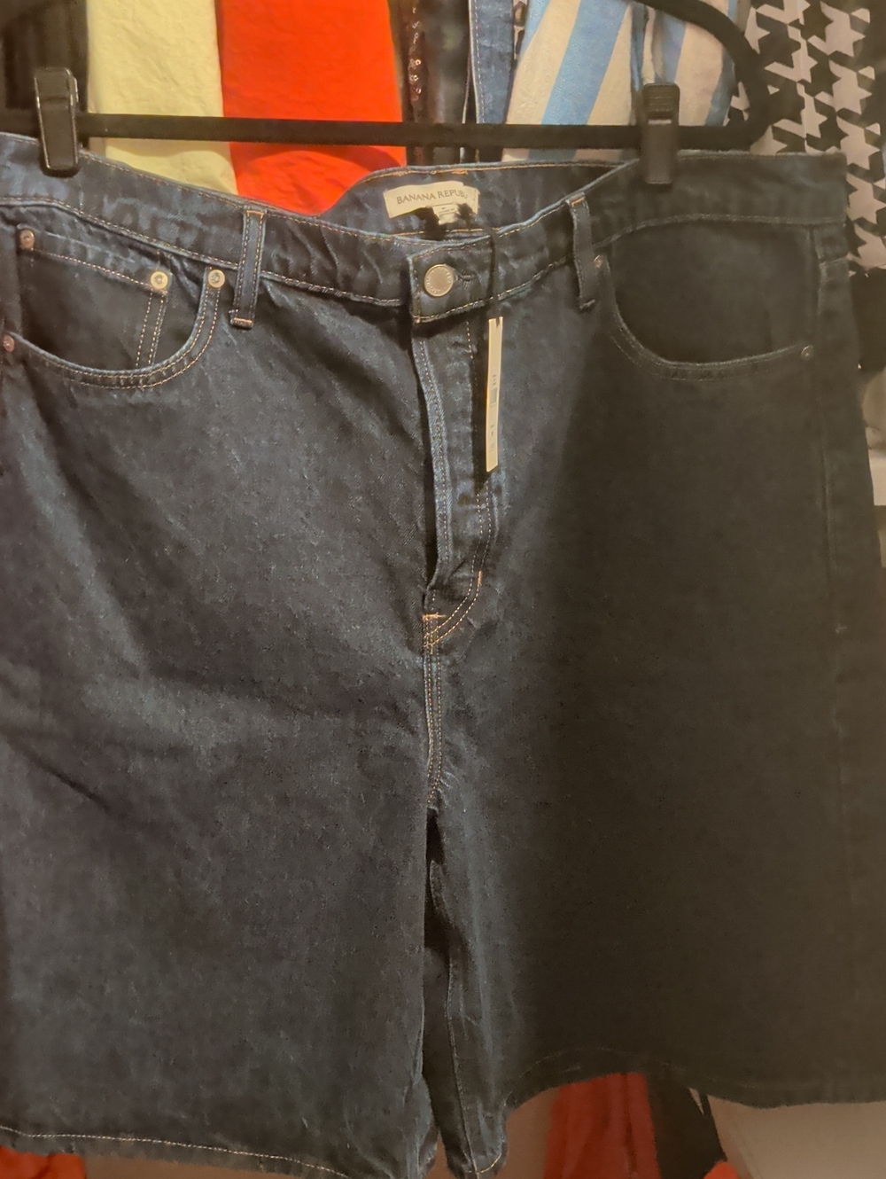 Banana Republic Dark Blue Denim Bermuda Shorts